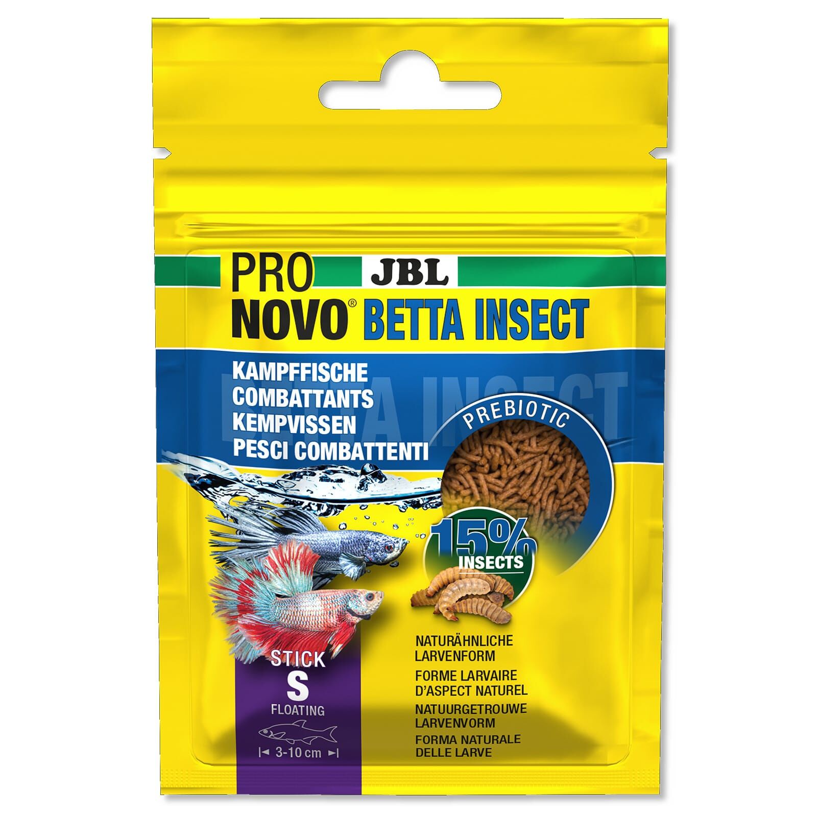 JBL Pronovo Betta Insect Stick S 20ml - Mangime per Pesci JBL Pronovo Betta Insect Stick S 20ml - Mangime per Pesci